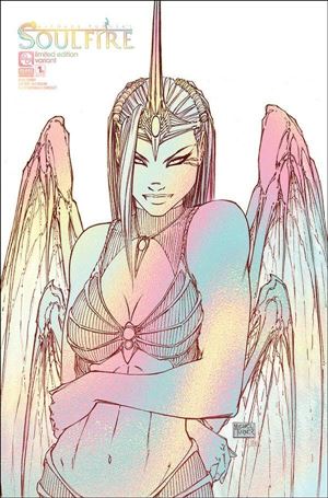 Soulfire issue 1-B Michael Turner Rainbow Sketch Cover
