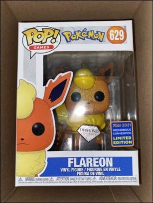 POP! Games figure 629-B Flareon (Diamond 2021 Wonderous Convention)