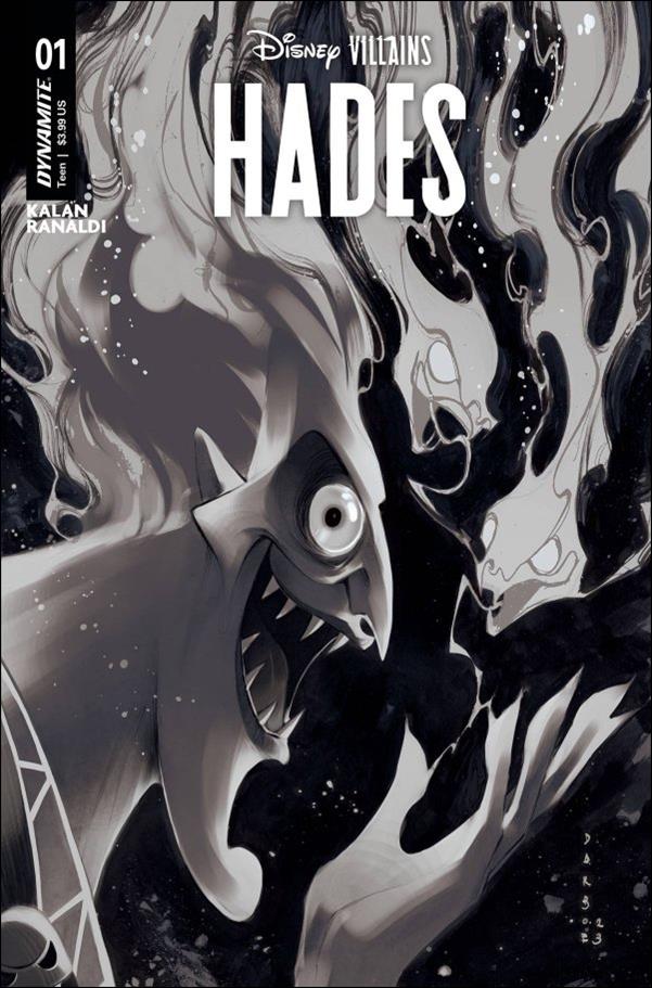 Disney Villains: Hades issue 1-H Karen S. Darboe 1:15 B&W Cover