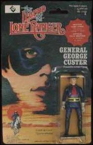 Legend of the Lone Ranger (Movie) Action Figures figure 5-C George Custer (Canadian, Western Town Offer Card)