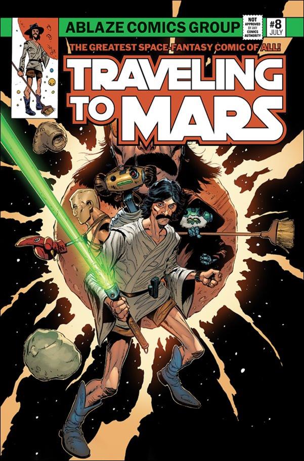 Traveling to Mars issue 8-D Brent McKee Star Wars Homage Cover
