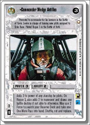 Star Wars: First Anthology (Base Set) card 4 Commander Wedge Antilles
