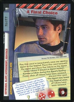 X-Files (Promo) card PR97-03-BBB A Final Choice