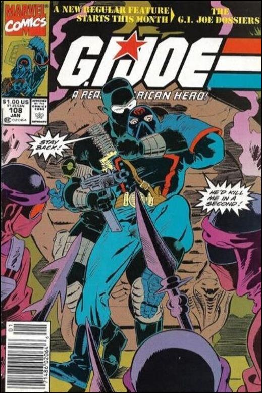 G.I. Joe: A Real American Hero issue 108-B Newsstand Cover