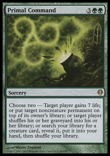 Magic the Gathering: Archenemy (Base Set) card 66 Primal Command