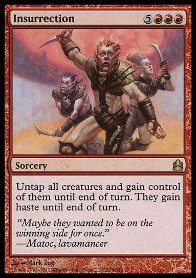 Magic the Gathering: Commander (Base Set) card 126 Insurrection