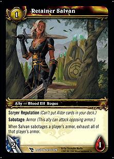 World of Warcraft: March of the Legion (Base Set) card 243 Retainer Salvan