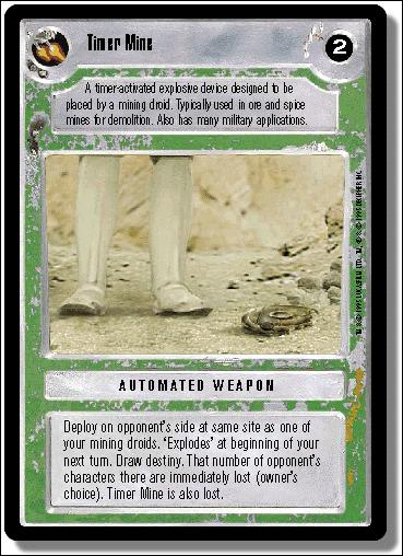 Star Wars: Premiere Limited (Base Set) card 316 Timer Mine