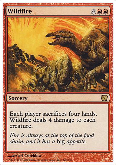 Magic the Gathering: 9th Edition (Base Set) card 228 Wildfire