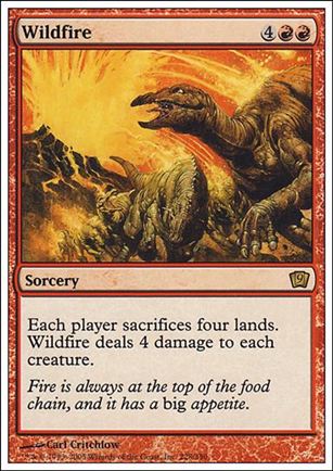 Magic the Gathering: 9th Edition (Base Set) card 228 Wildfire