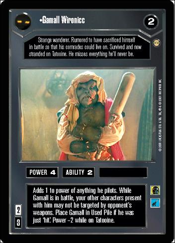 Star Wars: Tatooine Limited (Base Set) card 4 Gamall Wironicc