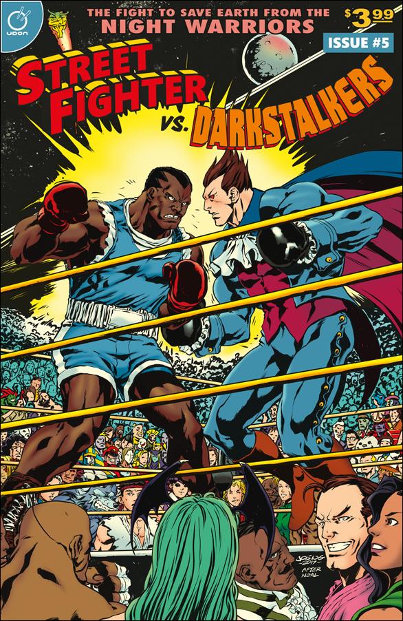 Street Fighter vs Darkstalkers issue 5-C Joe Ng Cover