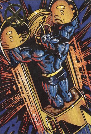 X-Men: Hardees (Base Set) card 5 Beast vs Time Glider