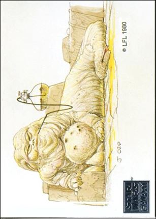 Star Wars Galaxy: Series 1 (Factory Base Set) card 27 Jabba the Hutt