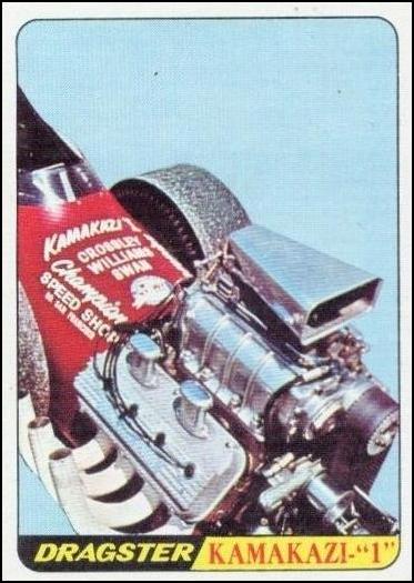Hot Rods (Base Set) card 45-B Kamakazi- "1"  (Yellow Back)