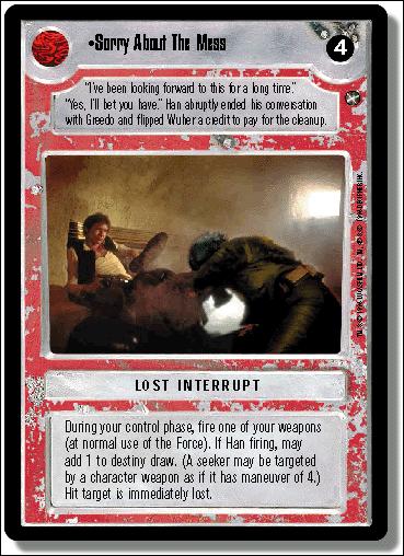 Star Wars: A New Hope Limited (Base Set) card 129 Sorry About The Mess