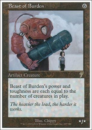 Magic the Gathering: 7th Edition (Base Set) card 287 Beast of Burden