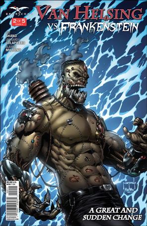 Van Helsing vs Frankenstein issue 2 Jason Metcalf Cover