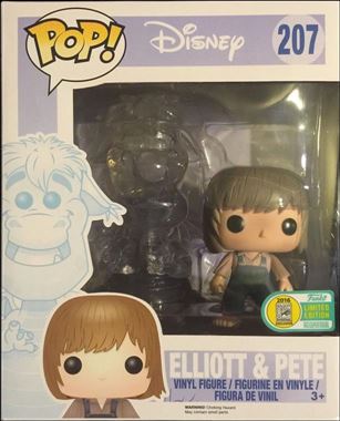 POP! Disney figure 207 Elliott & Pete SDCC 2016