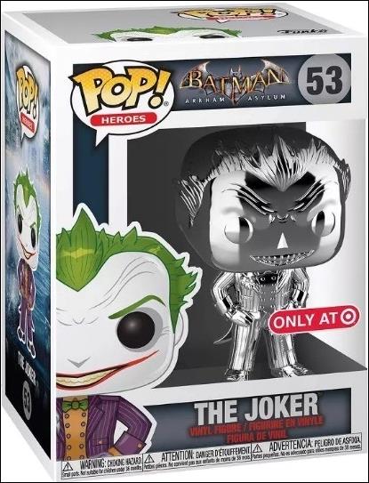 POP! Heroes figure 53-C The Joker (Silver Chrome) Target Exclusive