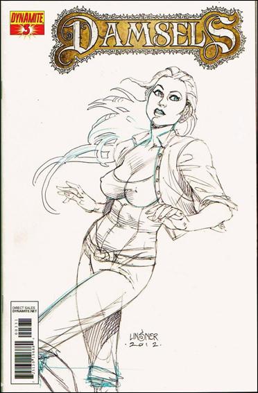 Damsels issue 3-C Joseph Michael Linsner 1:25 Sketch Cover