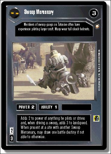 Star Wars: Special Edition Limited (Base Set) card 33 Swoop Mercenary