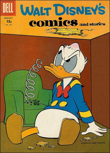 Walt Disney's Comics and Stories (1940) issue 209-B 15 Cent Price Cover