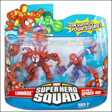 Marvel Super Hero Squad figure 34 Carnage and Spider-Man (Ben Reilly)