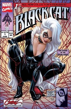 Black Cat (2019) issue 1-TD J. Scott Campbell Store Homage Cover 1/3000