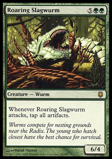 Magic the Gathering: Darksteel (Base Set) card 83 Roaring Slagwurm