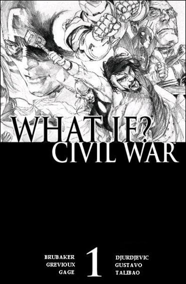 What If? Civil War issue 1-C Marko Djurdjevic Sketch Cover