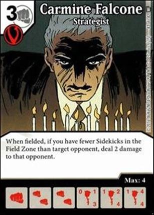 DC Comics Dice Masters World's Finest card 43 Carmine Falcone: Strategist 