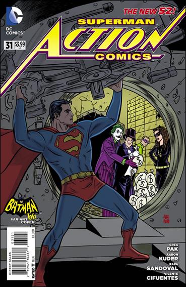 Action Comics (2011) issue 31-B Michael Allred 1:25 Batman '66 Cover