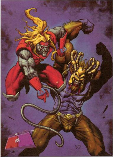 Marvel vs WildStorm (Base Set) card 32 Mahkinot vs Omega Red