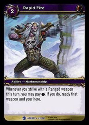 World of Warcraft: Heroes of Azeroth (Base Set) card 43 Rapid Fire