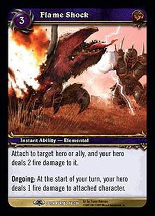 World of Warcraft: Through the Dark Portal (Base Set) card 94 Flame Shock