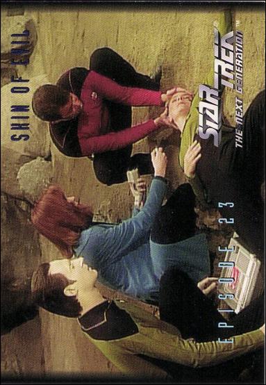 Star Trek: The Next Generation - The Episode Collection Season One (Base Set) card 77 Skin of Evil, Episode 23B