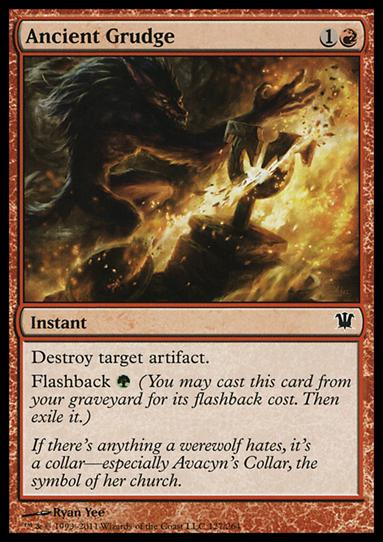 Magic the Gathering: Innistrad (Base Set) card 127 Ancient Grudge
