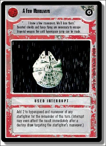 Star Wars: Premiere Limited (Base Set) card 257 A Few Maneuvers
