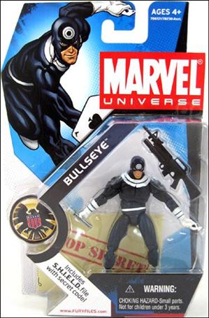 Marvel Universe (Series 1) figure 010-C Bullseye (Dark Blue Costume)