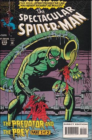 Spectacular Spider-Man (1976) issue 215-B DF Set (Signed by Sal Buscema) 1/600