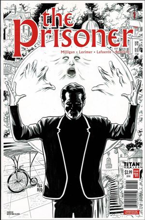 Prisoner: The Uncertainty Machine issue 1-F Michael Allred Black & White Cover