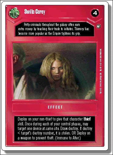 Star Wars: A New Hope Revised (Base Set) card 44 Swilla Corey
