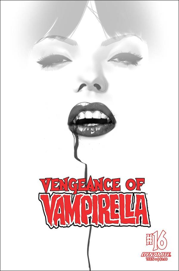 Vengeance of Vampirella (2019) issue 16-L Ben Oliver 1:30 Black & White Cover