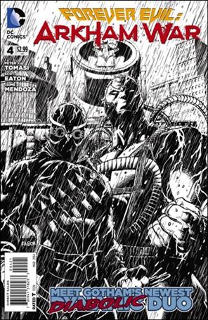 Forever Evil: Arkham War issue 4-B Black and White 1:25 Cover
