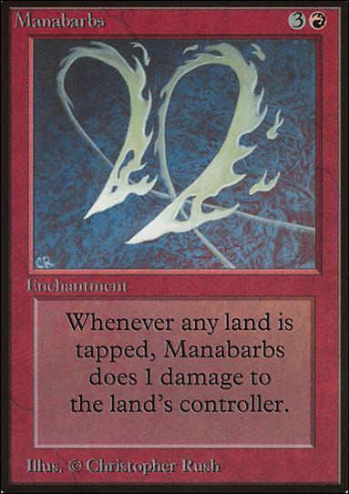 Magic the Gathering: Limited Edition Beta (Base Set) card 164 Manabarbs