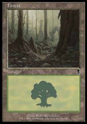 Magic the Gathering: Odyssey (Base Set) card 348 Forest