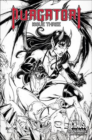 Purgatori (2021) issue 3-J Jamie Biggs 1:11 Black & White Cover