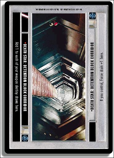 Star Wars: Premiere Limited (Base Set) card 120 Death Star: Detention Block Corridor