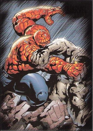 Marvel Heroes and Villains (Base Set) card 31 Thing vs Clay Golem